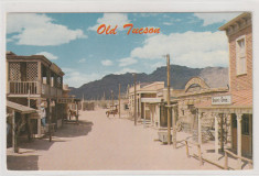 Arizona - Old Tucson , Parc de distractii tematic , strada Principala , cai foto