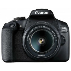 Camera foto CANON EOS-2000D kit obiectiv EF-S 18-55mm f/3.5-5.6 IS II 24.1MP3.0&amp;amp;quot; TFT fixed DIGIC 4+ ISO 100-6400FullHD movies 30fpscompatibil SD/ foto
