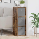 vidaXL Bufet cu sertar Stejar fumuriu 30,5 x 27 x 84,5 cm 8000560