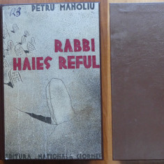 Petru Manoliu , Rabbi Haies Reful ; Roman fresca , 1935 , editia 1