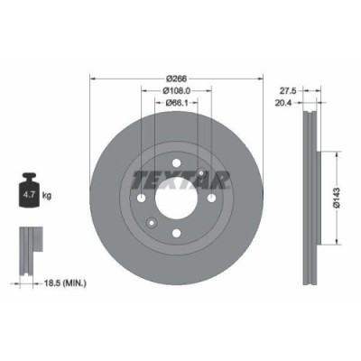 Set disc frana Citroen Berlingo (M) 07.96-12.11, Xantia (X1 X2) 03.93-04.03, Xsara (N1) 04.97-12.05, Xsara Box / Estate 05.98-08.05, Xsara Box Body/L foto