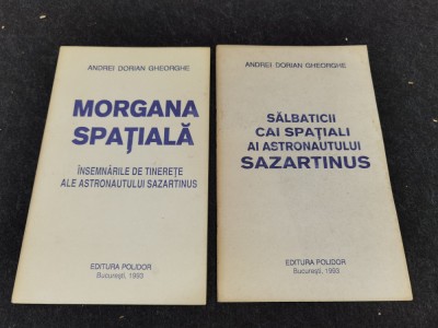 Set 2 carticele vechi de Andrei Dorian Gheorghe. Astronautului Sazartinus foto