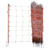 AgroElectro Plasa Gard Electric 50m x 108cm, pentru Animale Mici, Ideala Gard Temporar, Inaltime 108 cm, Lungime 50 m