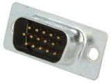 Mufă D-Sub HD 15-PIN Tată pe Cablu Neagră