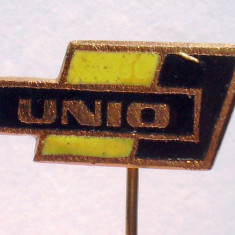 I.858 INSIGNA STICKPIN ROMANIA UNIO SATU MARE 20/10mm email