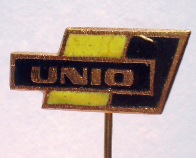 I.858 INSIGNA STICKPIN ROMANIA UNIO SATU MARE 20/10mm email foto