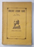 CUNOSTINTE LITERARE CLASICE de Dr. I. KIRIAC , 1934