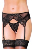 Portjartier si Bikini Crotchless Negri M/L, Softline