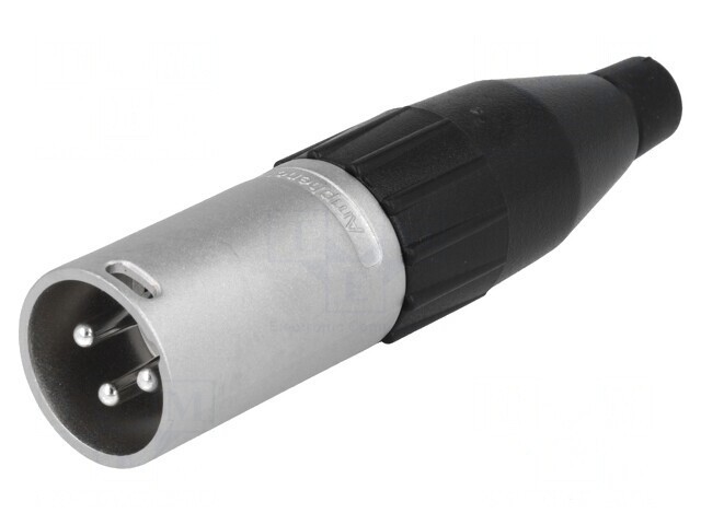 Mufă XLR Tată 3 Pin Dreaptă pe Cablu Cu Lipire