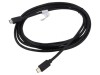 Cablu USB 2.0 USB-C Mufă Nichelată 3m Negru, Digitus