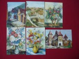 CARTE POSTALA, REPRODUCERI DE ARTA LOT 6 BUC. JULIANA FABRITIUS-DANCU