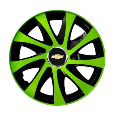 Set 4 capace roti Extra drift green R13 pentru gama auto Chevrolet foto