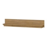 Cumpara ieftin Etajera mdf stejar grand alb Leon 120x19x20 cm