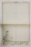 HARTA ZONEI PURCARI , LITOGRAFIE DE M.D. MOLDOVEANU , 1936, POLICROMA