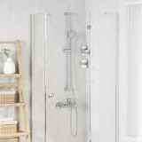 vidaXL Set de cap de du&Egrave; Crom 150 cm O&Aring;&pound;el inoxidabil 42038964