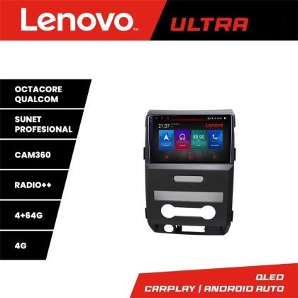 Navigatie Ford F150 2008-2014 Lenovo 8 core QLED Qualcomm 4+64 360 Android Waze USB Navigatie Internet Youtube Radio CarStore Technology