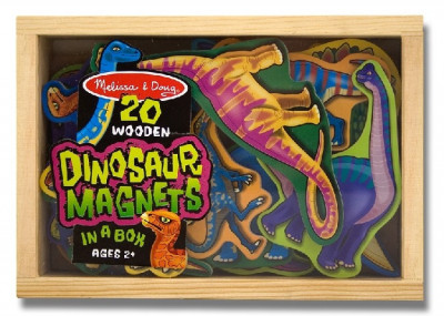 Dinozauri din lemn cu magneti Melissa and Doug foto