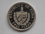 3 PESOS 1992 CUBA-XF