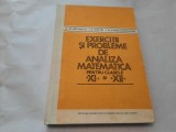 EXERCITII SI PROBLEME DE ANALIZA MATEMATICA ,D M BATINETU,R17/1