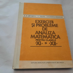 EXERCITII SI PROBLEME DE ANALIZA MATEMATICA ,D M BATINETU,R17/1