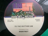 Highstreet to the rhythm 1989 maxi single vinyl 12&quot; disc muzica techno beat VG+, Chillout