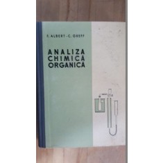 Analiza chimica organica- F.Albert, C.Greff