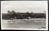Constanta Carmen Silva 1943 - Vedere din avion, tip fotografie, foarte animata, circulata la Cernauti, 2 timbre intacte, stampila CENZURAT, Necirculata