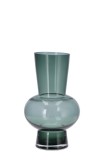 Cumpara ieftin Vaza flori sticla gri petrol 19 x 31,5 cm