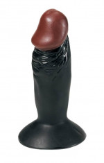 Dildo Mini Cu Ventuza, Negru, 12,7 cm foto