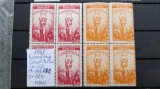 1948-Romania-Constitutia-Lp232-2 buc.-Bl4-guma orig.-MNH, Nestampilat