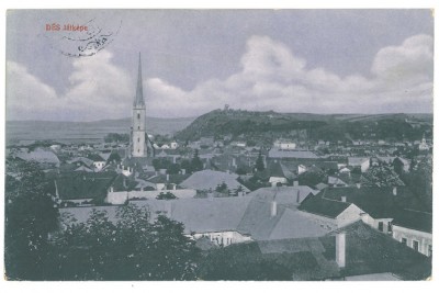 1752 - DEJ, Cluj, panorama, Romania - old postcard, CENSOR - used - 1917 foto