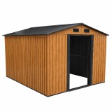 Ohio 10x8, magazie pentru unelte de grădină, stejar auriu-antracit