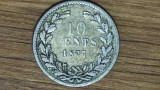 Olanda -moneda colectie f rara- 10 cents 1877 argint -Willem III- valoare mare !