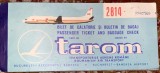 TAROM BILET DE CALATORIE SI BULETIN DE BAGAJ(NOIEMBRIE 1969)/ VEZI POZE !