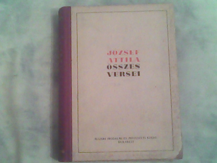 Osszes versei-Jozsef Attila