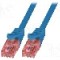 Cablu patch cord, Cat 6, lungime 1.5m, U/UTP, LOGILINK - CQ2046U