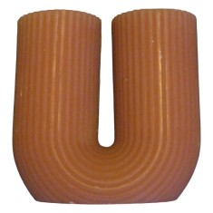 Lumanare decorativa sub forma de U, Home Creation, 10.7 x 11 cm, timp de ardere 25 h, ceara