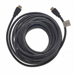 Cablu HDMI tata la HDMI tata v.2.0, Lanberg 41556, lungime 10m, 4K UHD la 30Hz sau Full HD 1080p la 120Hz, 3D, ARC, ethernet, 10.2 Gb s