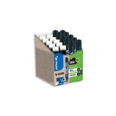 Set 10 markere reincarcabile pentru tabla + 10 rezerve Pilot Begreen VBoard 2.3mm, negru