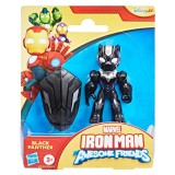 Figurina Marvel, Iron Man And His Awesome Friends, Black Panther, 7,6 cm, G1773