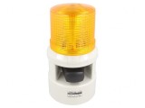 Semnalizator luminos și acustic LED 24VDC ambră IP54 103dB