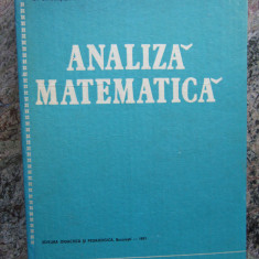 ANALIZA MATEMATICA-O. STANASILA