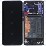 Huawei Mate 20 Pro (LYA-L09, LYA-L29, LYA-L0C) Capac frontal al modulului de afișare + LCD + digitizer + baterie crepuscul 02352GGC