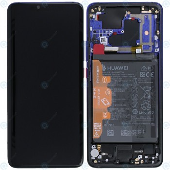Huawei Mate 20 Pro (LYA-L09, LYA-L29, LYA-L0C) Capac frontal al modulului de afișare + LCD + digitizer + baterie crepuscul 02352GGC foto