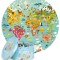 Puzzle rotund, 150 piese, Boppi - Harta Lumii