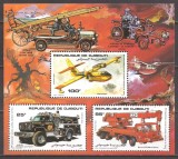 REPUBLICA DJIBOUTI 1984 TRANSPORT MASINI DE POMPIERI ( bloc dantelat ) MNH