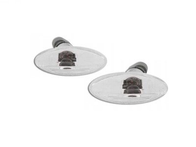 Set lampi semnalizare aripa Opel Vectra B (Sedan+Hatchback+Combi) 1995-02.2003 BestAutoVest partea Dreapta+Stanga, transparent/silver, cu soclu bec, foto