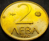 Cumpara ieftin Moneda 2 LEVA - BULGARIA, anul 1992 *cod 4063 A = UNC - LUCIU de BATERE, Europa