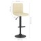 Scaun de bar, crem, material textil - 9