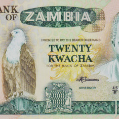 Bancnota Zambia 20 Kwacha (1988) - P27e UNC